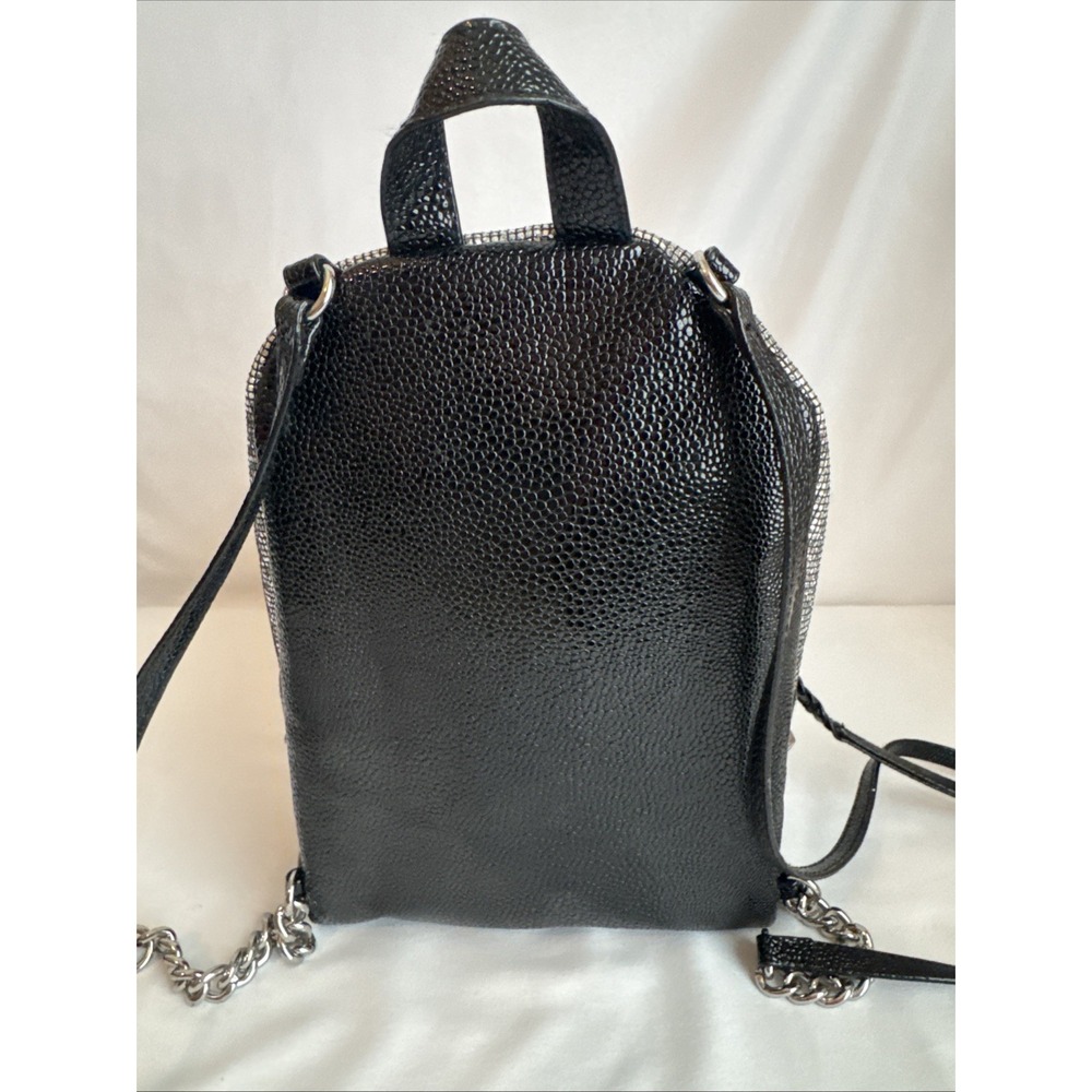 Victorias Secret Silver Sparkle Small City Backpack Purse Bag Studded W/Pockets - Picture 6 of 12
